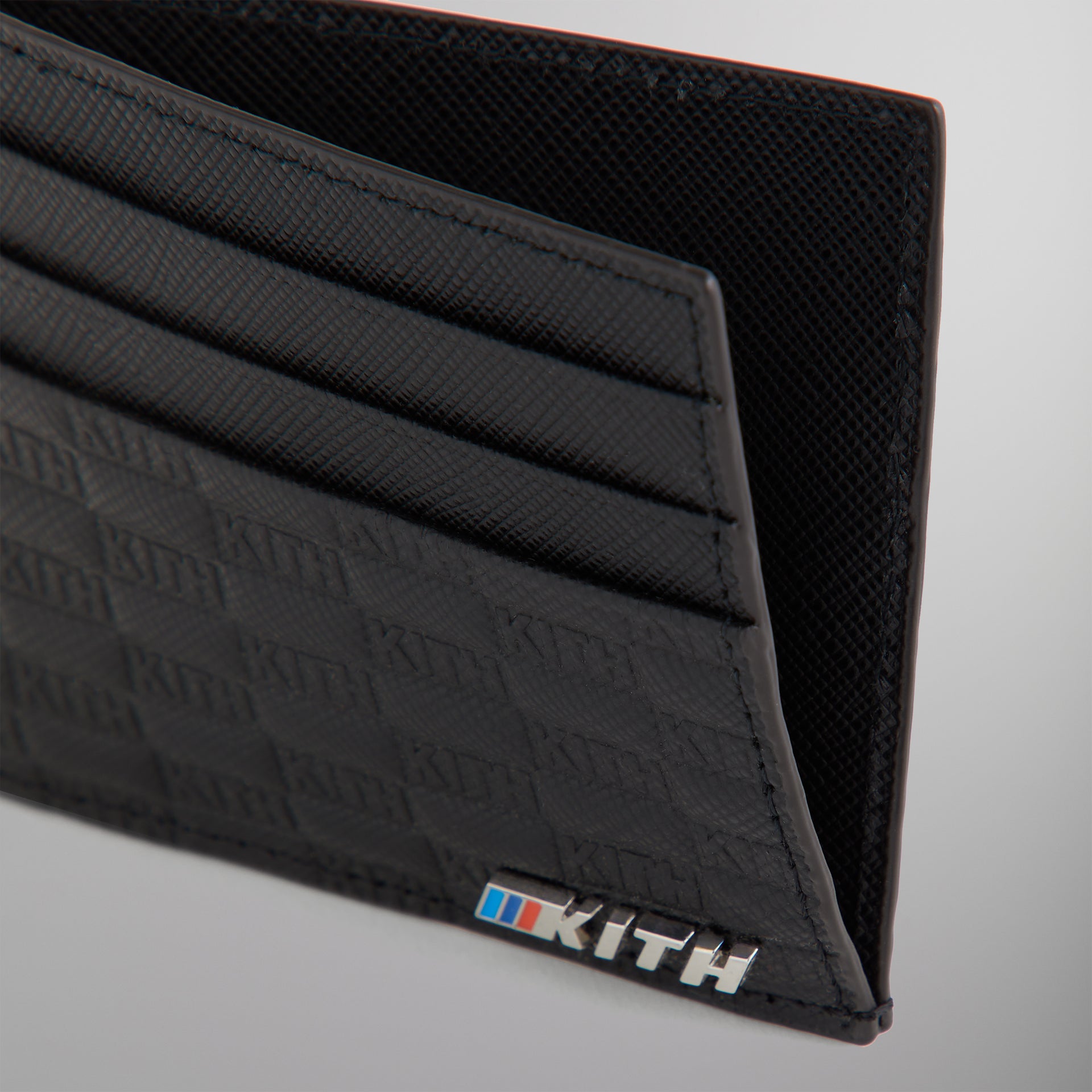 Kith for BMW Monogram Leather Card Holder - Black