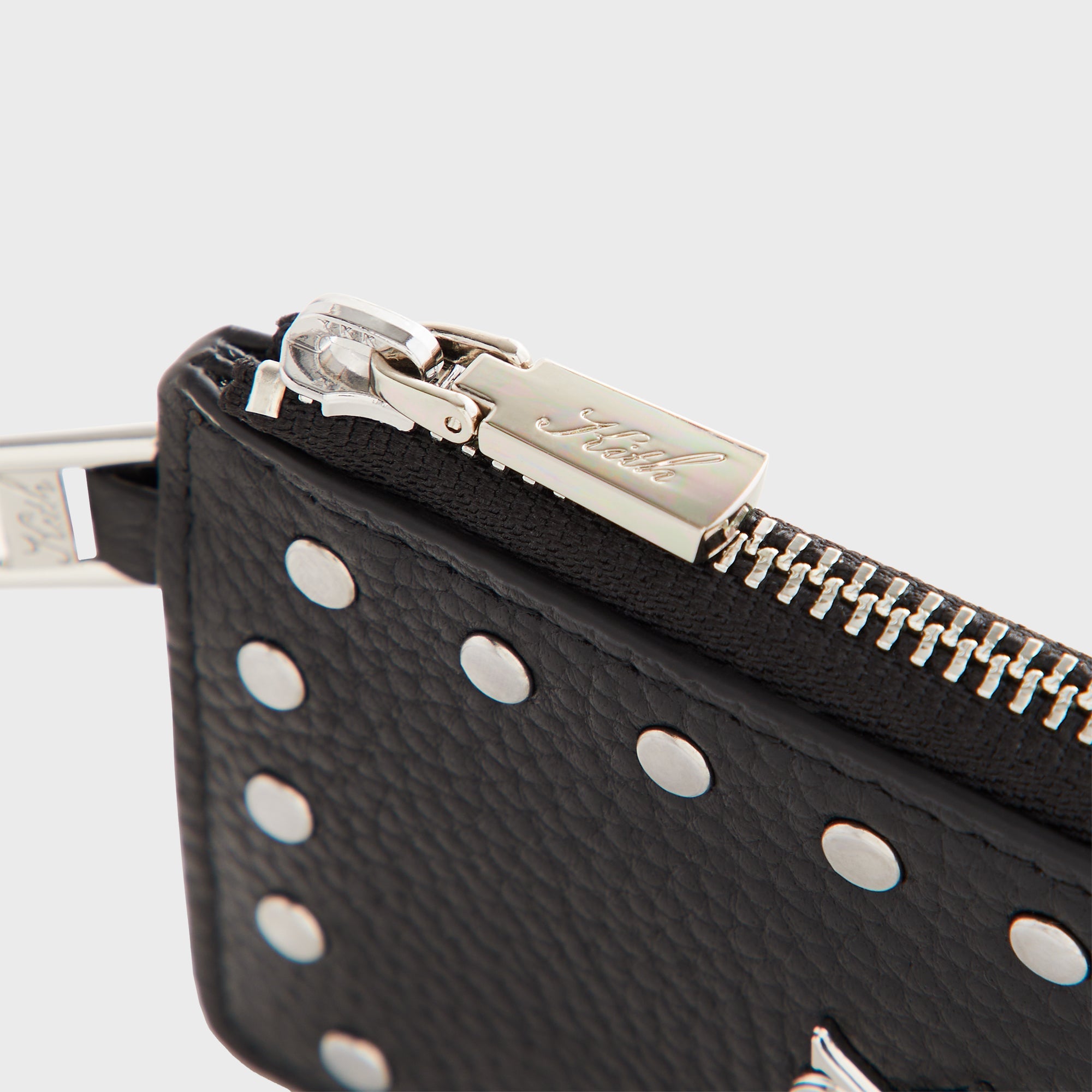 Kith Studded Chained Zipped Cardholder - Black