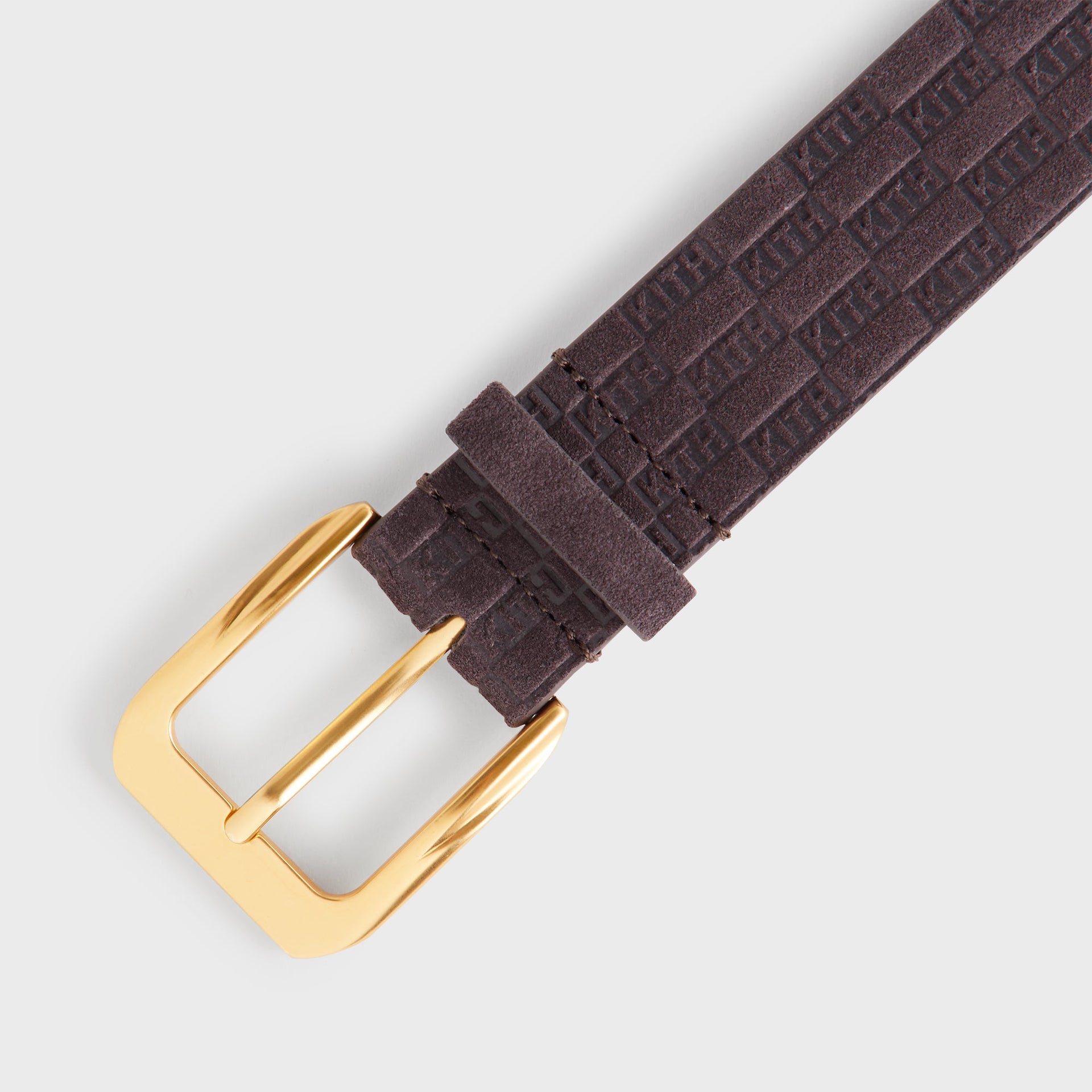 Kith Monogram Suede Leather Belt - Incognito - PH