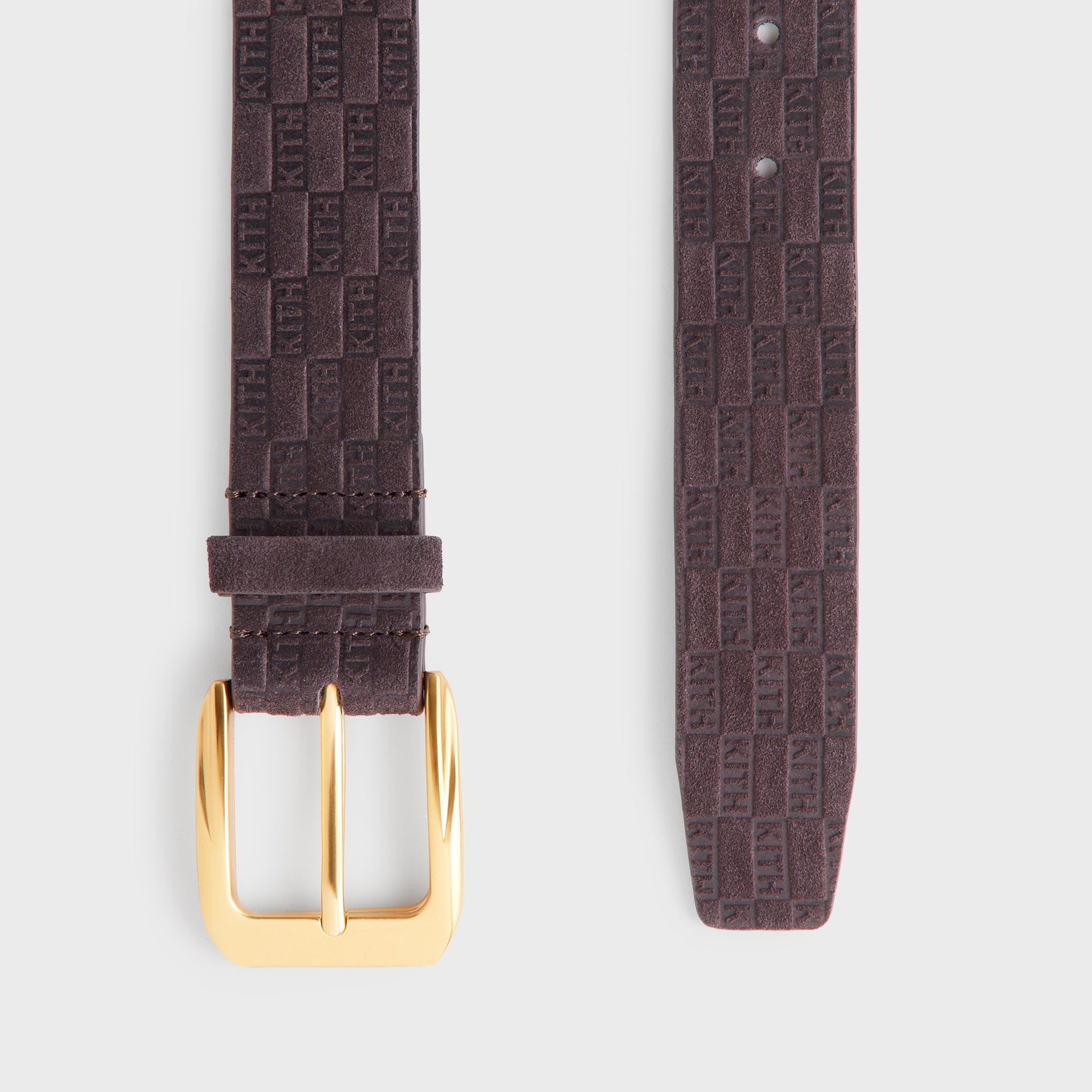 Kith Monogram Suede Leather Belt - Incognito - PH