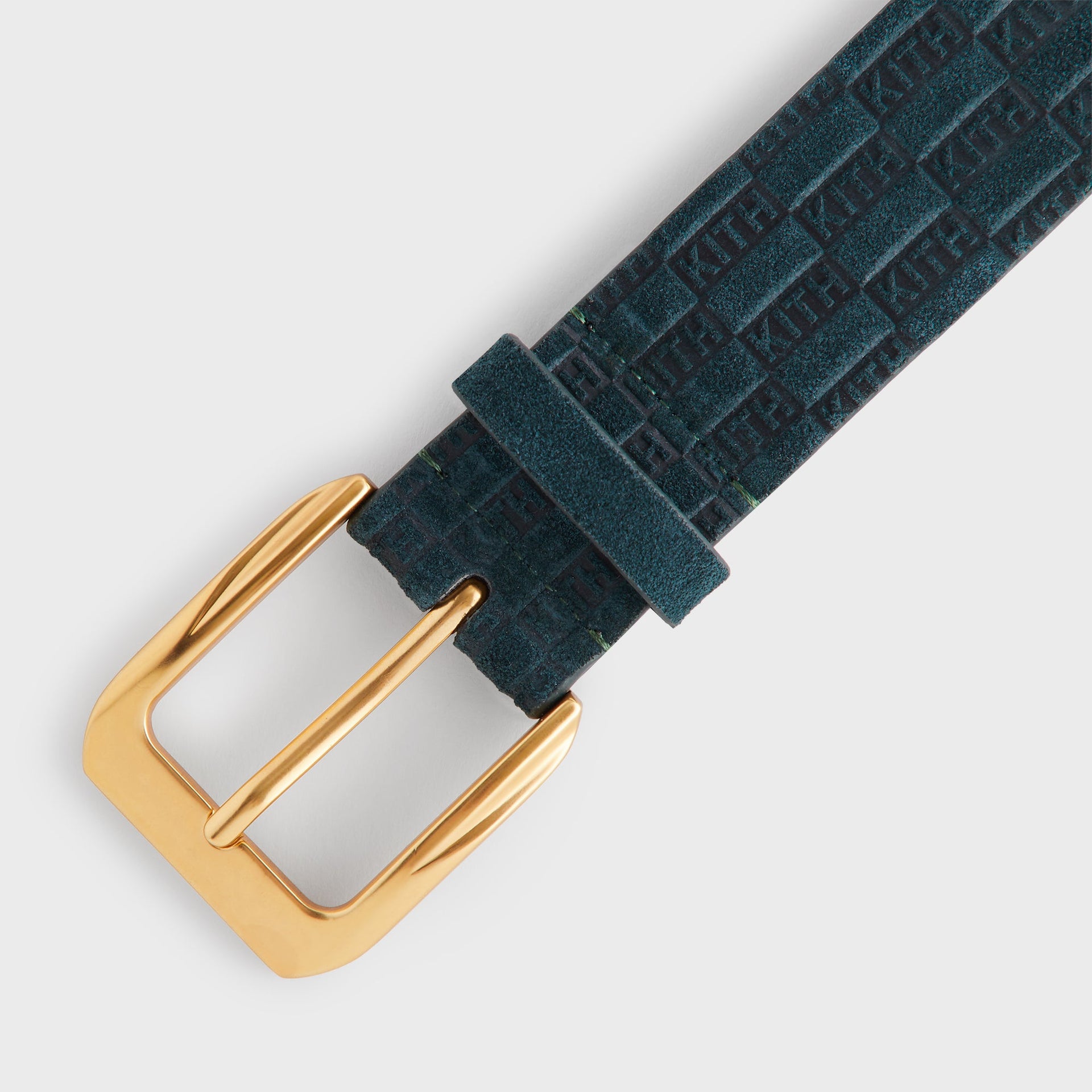 Erlebniswelt-fliegenfischenShops Monogram Suede Leather Belt - Stadium