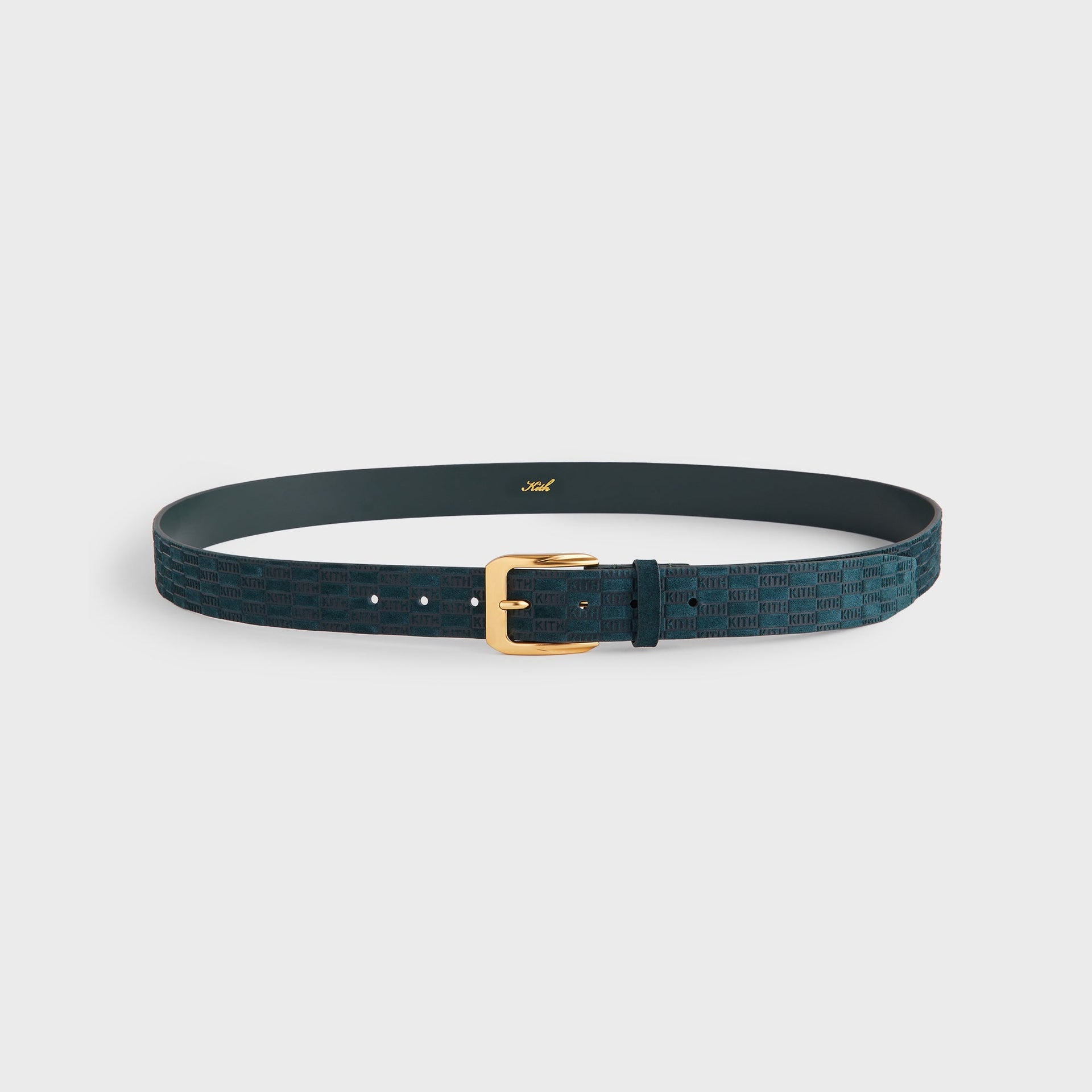 Erlebniswelt-fliegenfischenShops Monogram Suede Leather Belt - Stadium