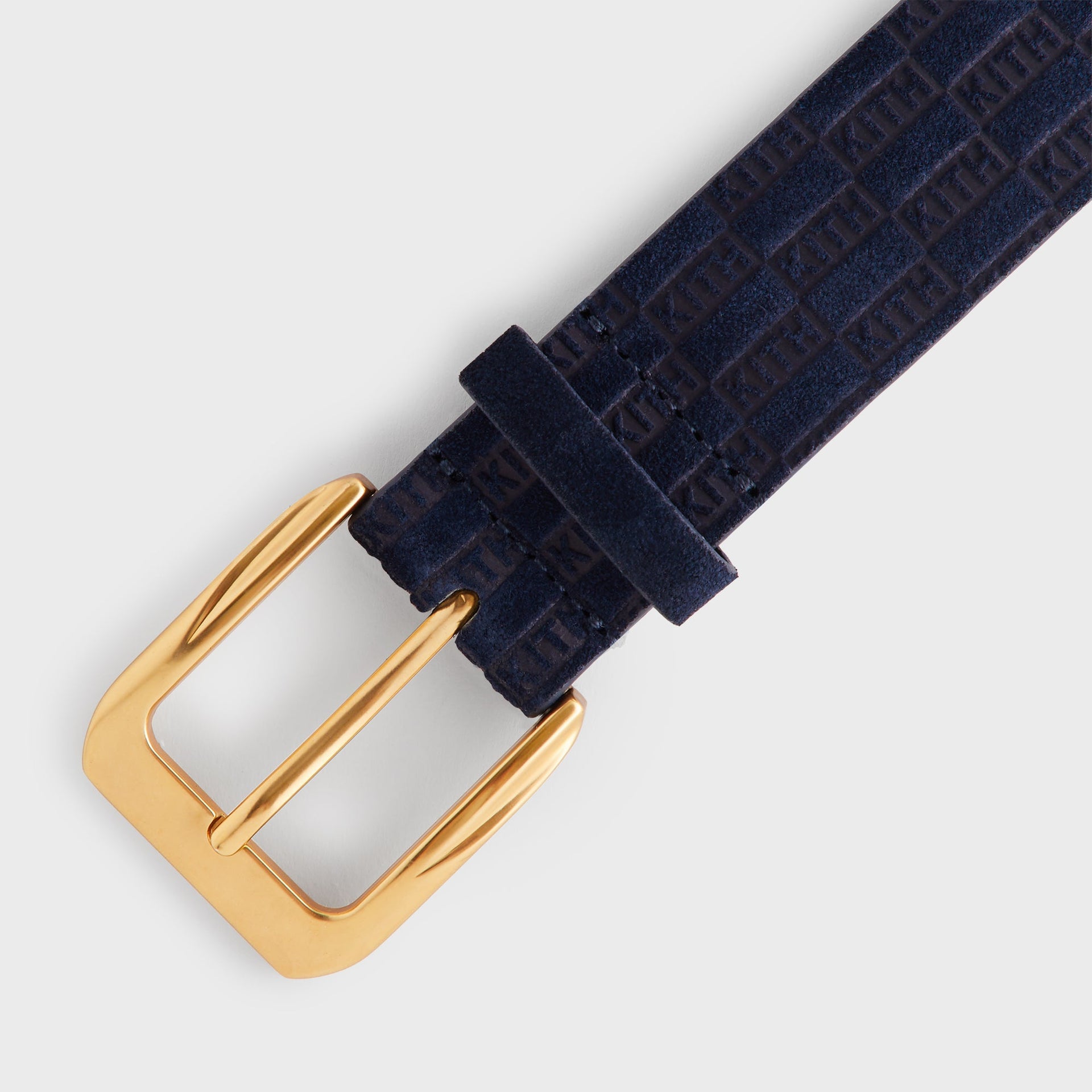 Erlebniswelt-fliegenfischenShops Monogram Suede Leather Belt - Ink