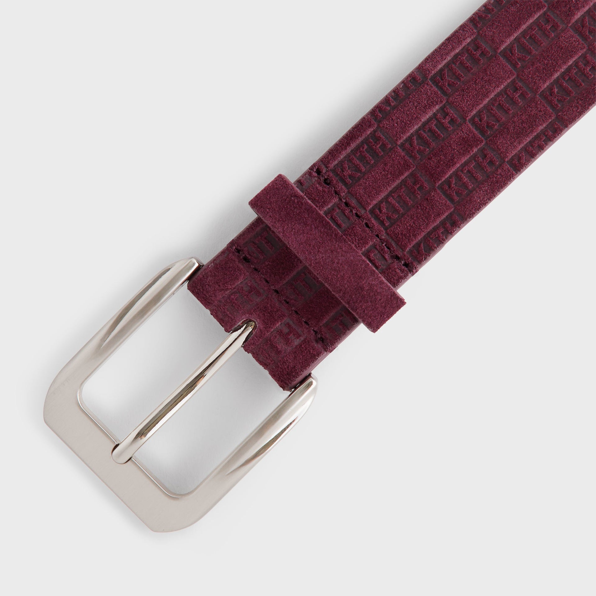 Erlebniswelt-fliegenfischenShops Monogram Suede Leather Belt - Magma