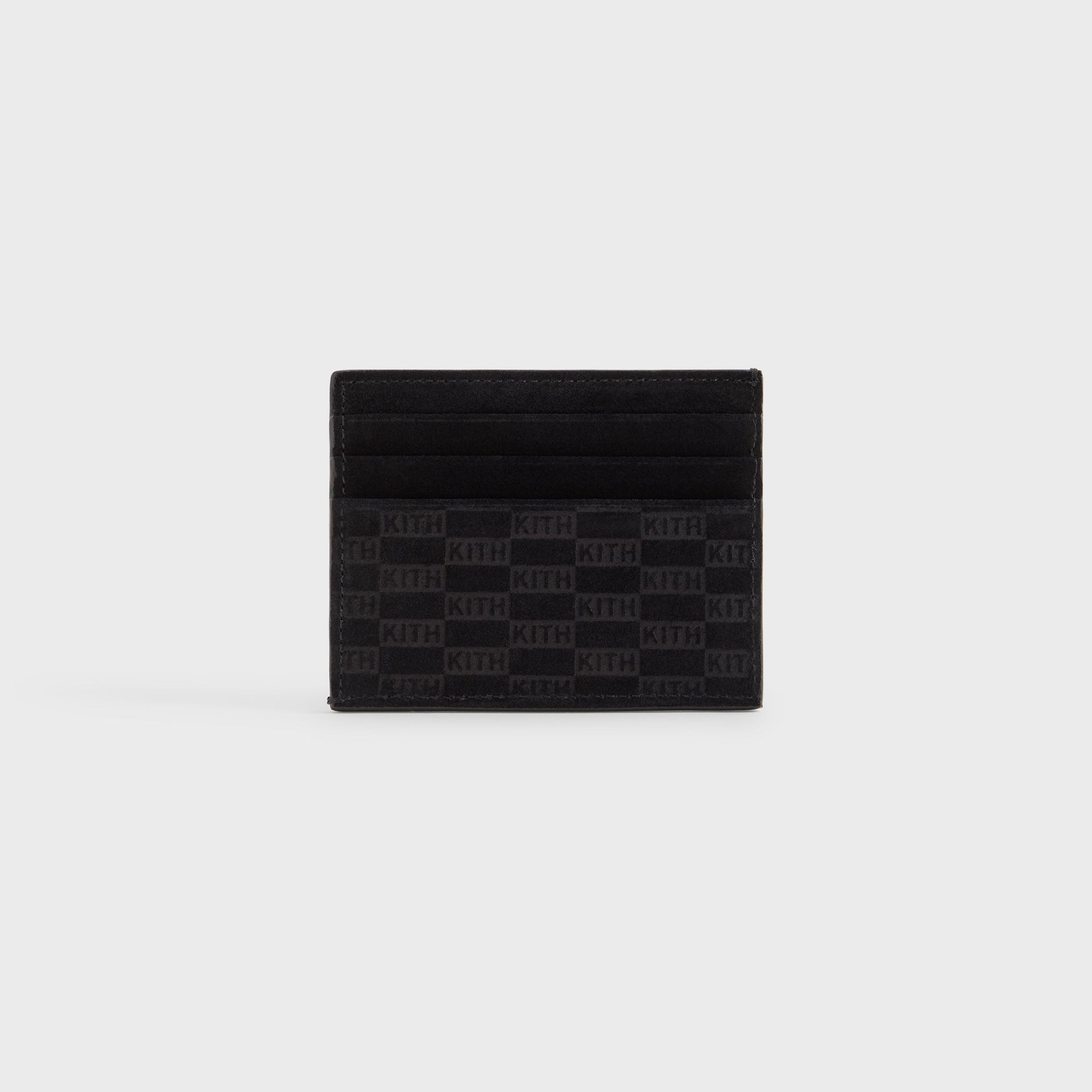 Kith Monogram Suede Card Holder - Black - PH
