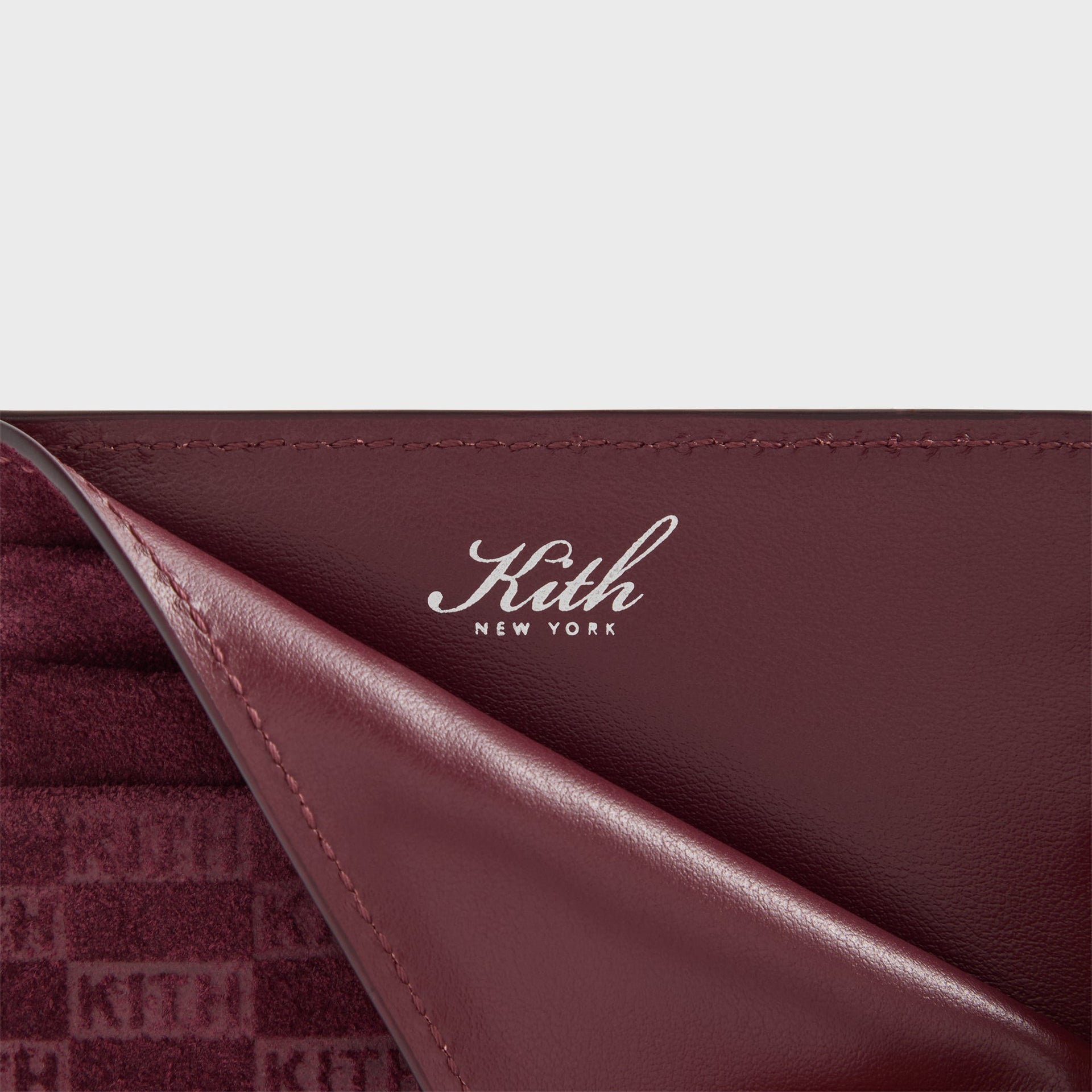 Erlebniswelt-fliegenfischenShops Monogram Suede Card Holder - Magma