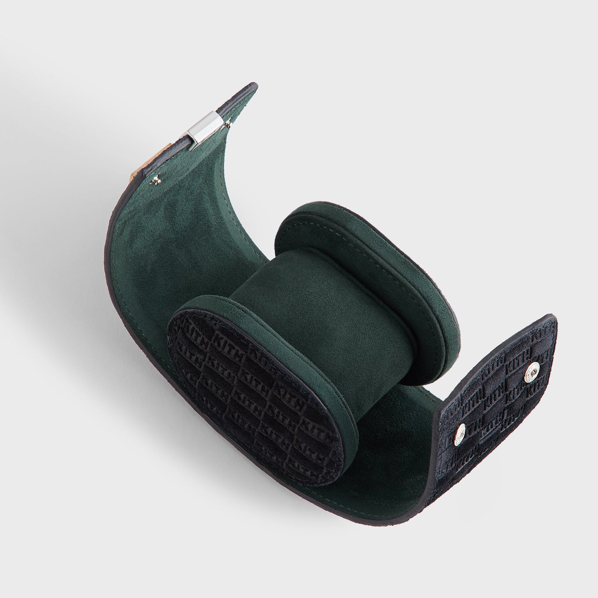 Kithmas Monogram Suede Leather Single Watch Roll - Black - PH