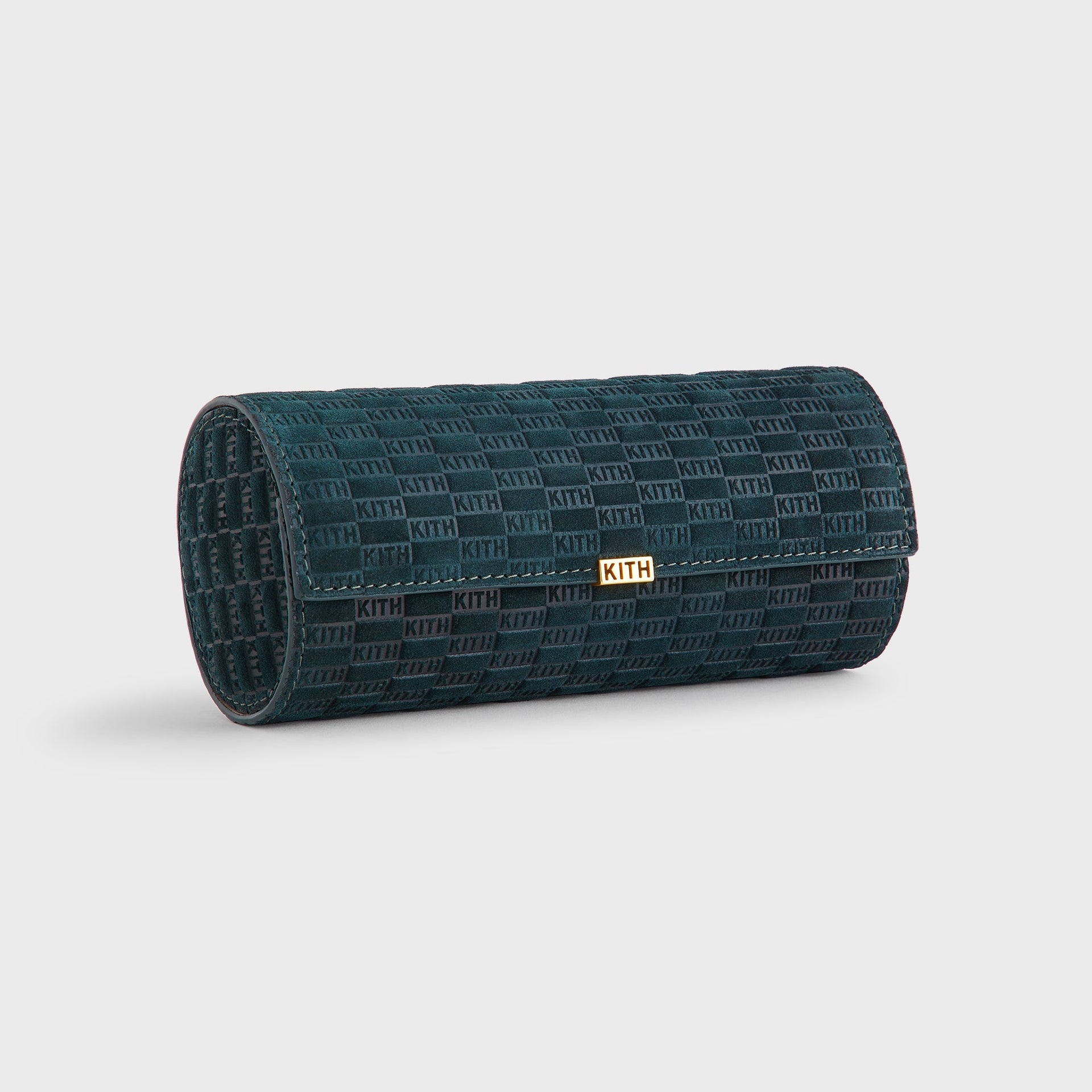 Kithmas Monogram Suede Leather 3-Watch Roll - Stadium - PH