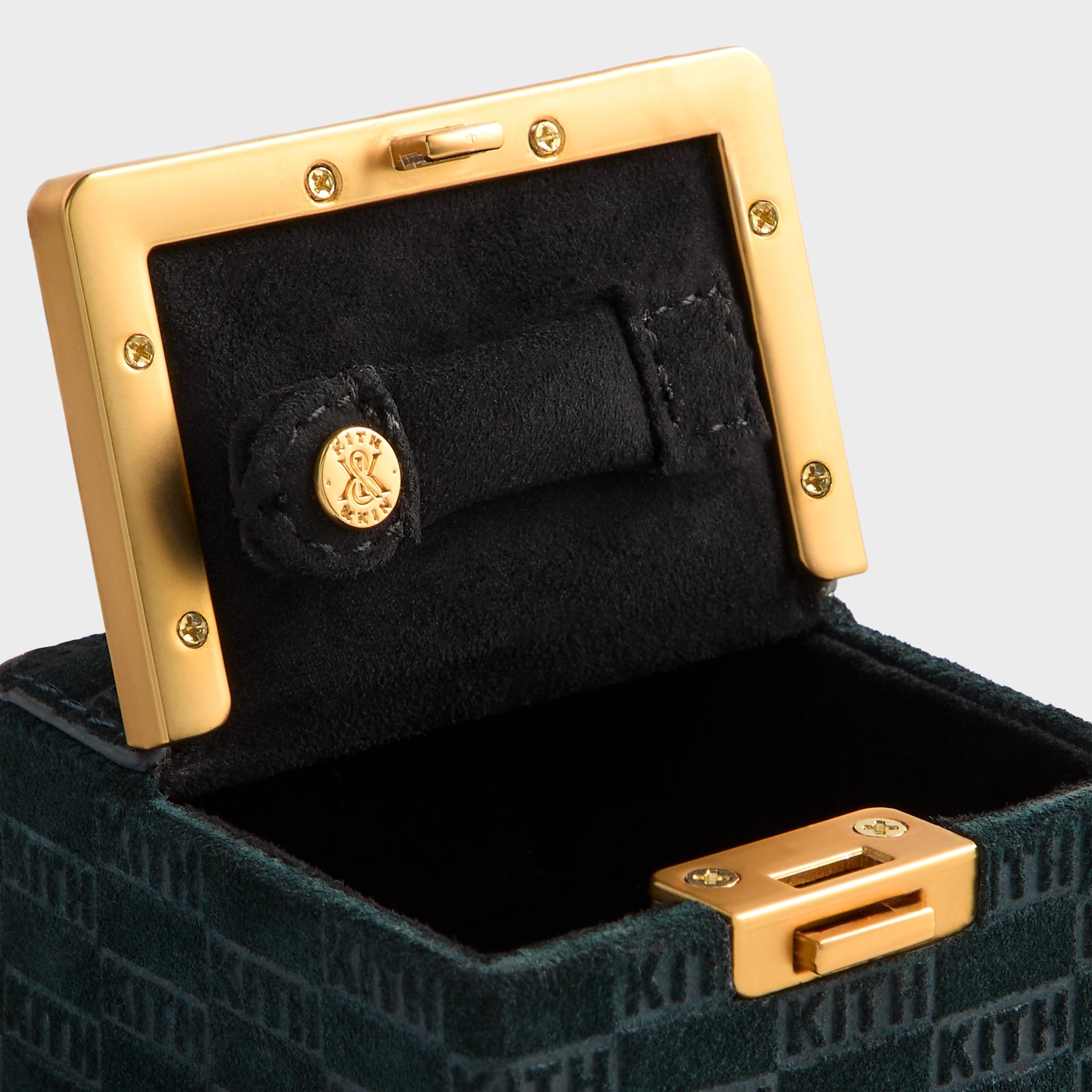 Kithmas Monogram Leather Square Frame Jewelry Case - Stadium