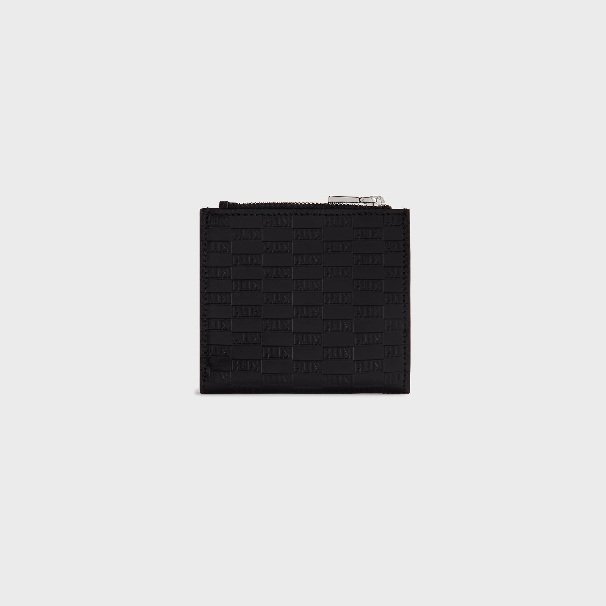 Kith Monogram Leather Snap Wallet - Black