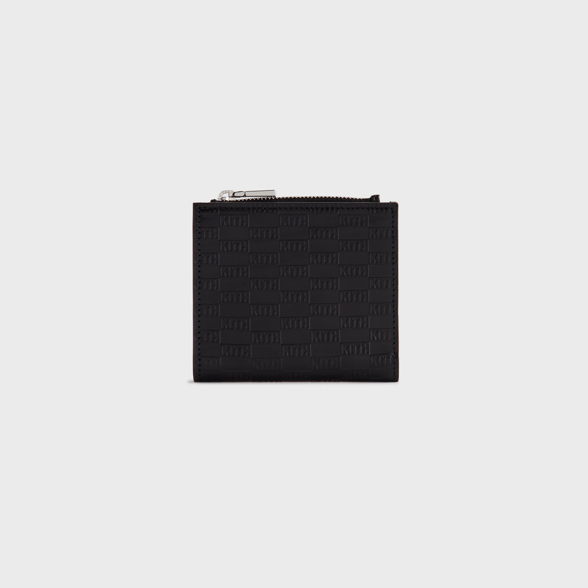 Kithmas Monogram Leather Snap Wallet - Black - PH