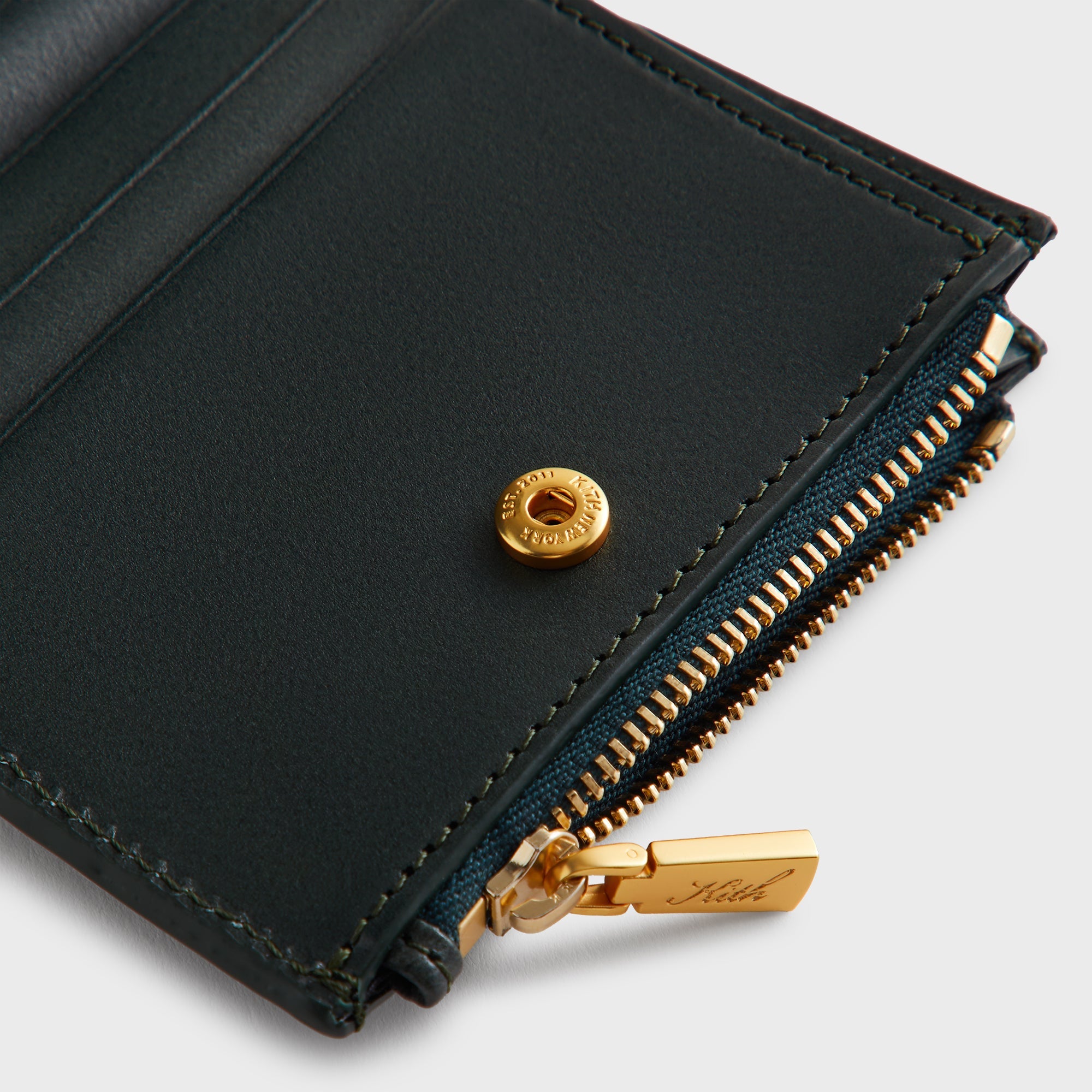 Kith Monogram Leather Snap Wallet - Equestrian