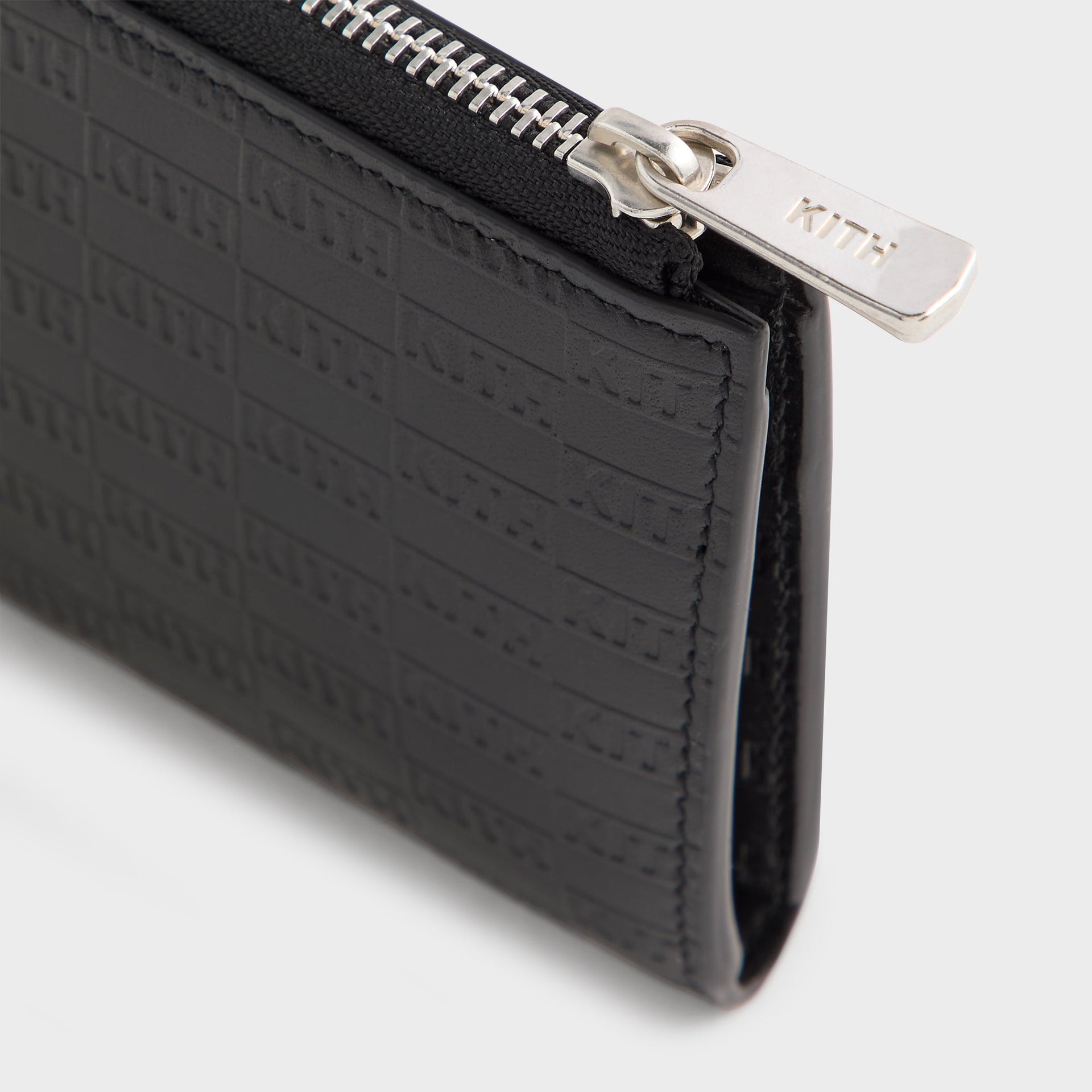 Kithmas Monogram Vachetta Zip Wallet - Black