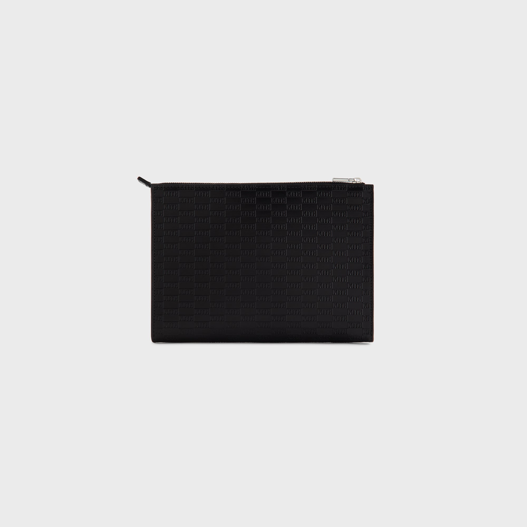 Kith Monogram Vachetta Leather Zip Pouch - Black