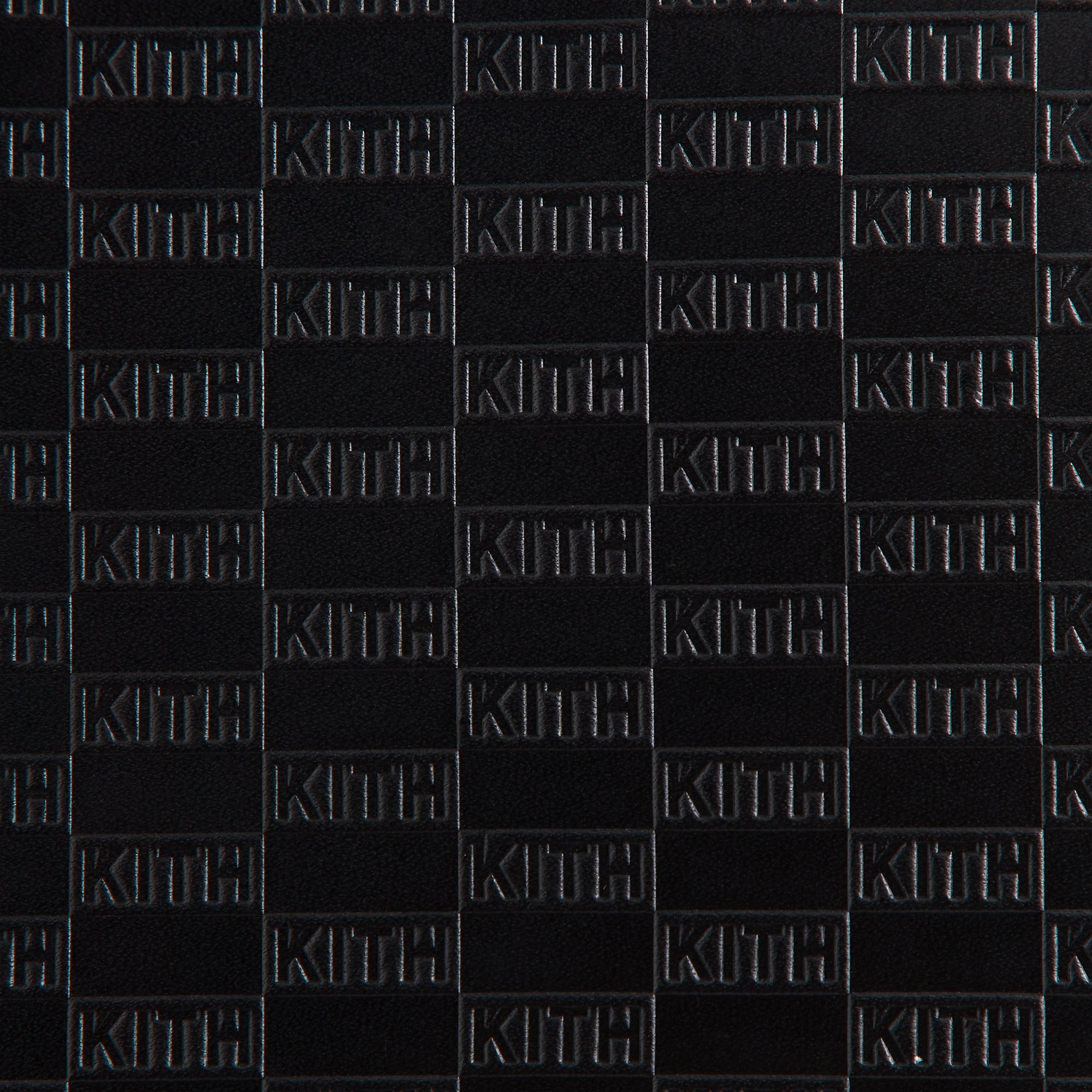 Kith Monogram Vachetta Leather Zip Pouch - Black