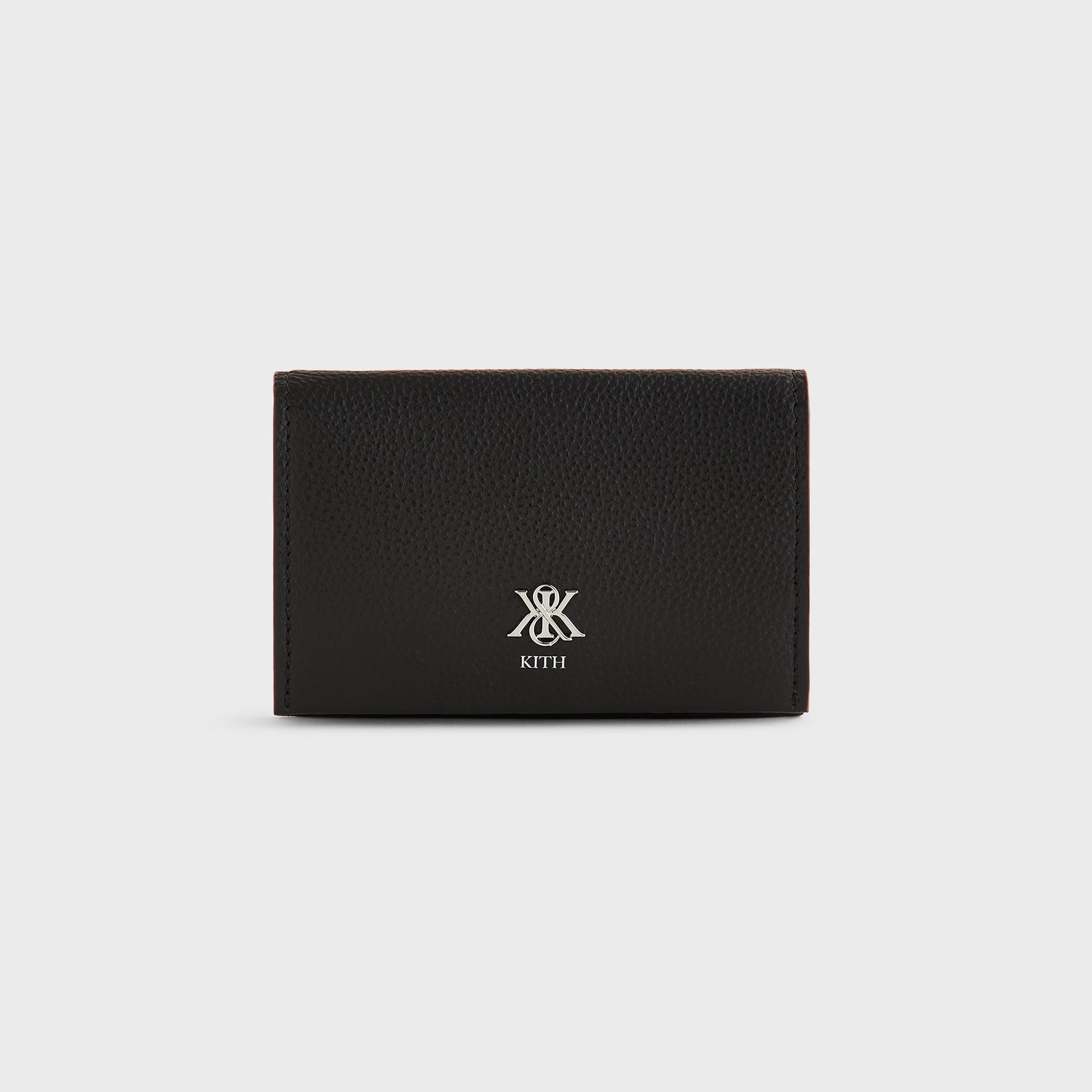 Kith Tumbled Leather Card Holder - Black