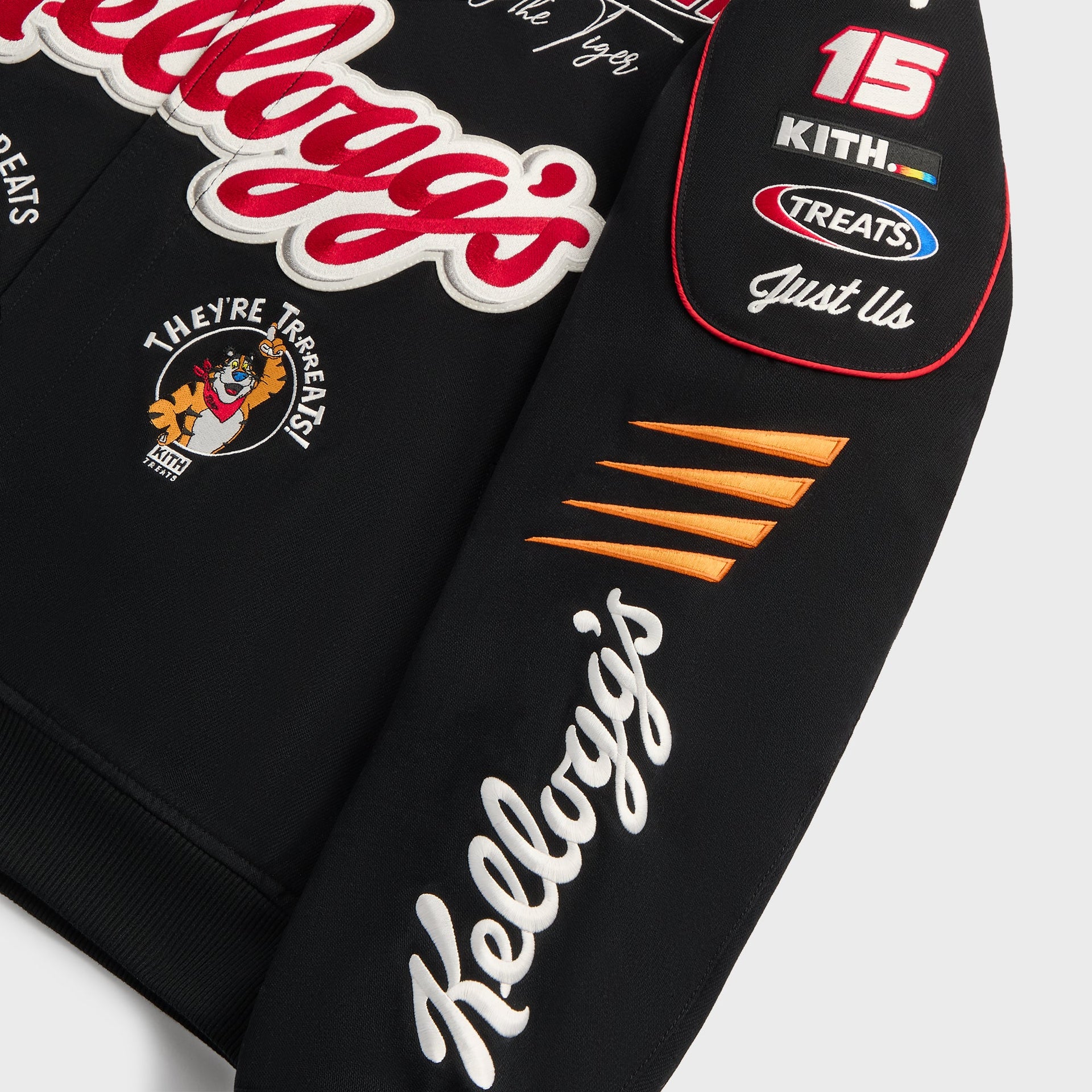 Kith Treats for Kellogg’s Frosted Flakes® Cereal & Tony the Tiger® Racing Jacket - Black