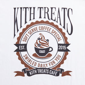 Kith Treats Coffee Vintage Tee White Men's - FW23 - US
