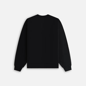 UrlfreezeShops Treats Waffle Butter Nelson Crewneck - Black