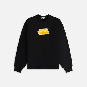 UrlfreezeShops Treats Waffle Butter Nelson Crewneck - Black