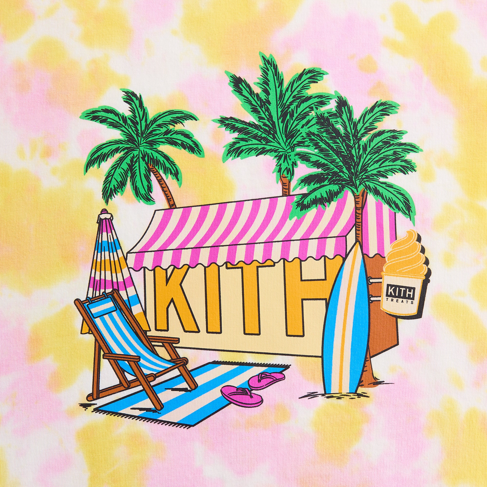 ☆ KITH TREATS Destination tee 限定Tシャツ ☆ Kith Treats Tropical Destination Tee - Petal