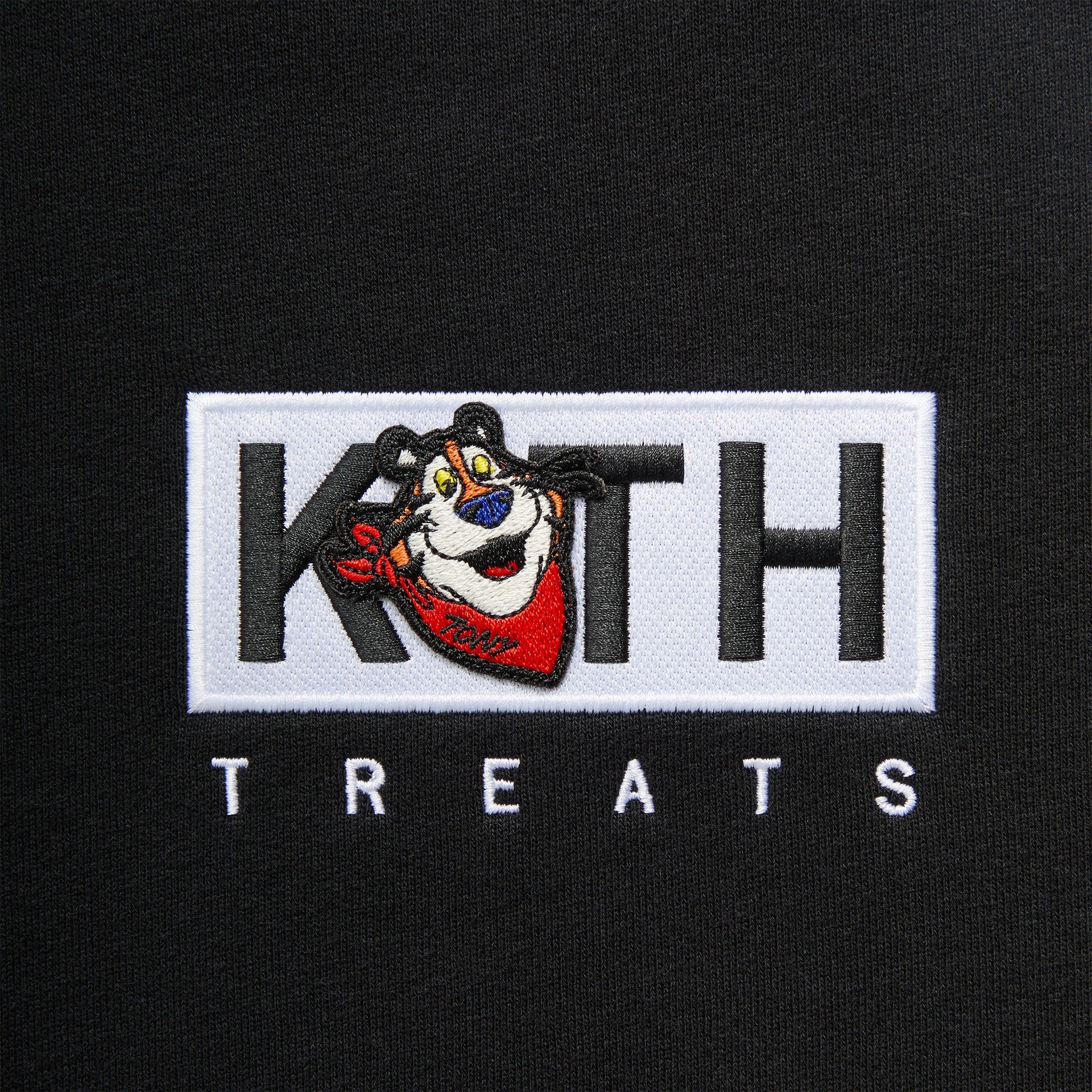 Kith Treats for Kellogg’s Frosted Flakes® Cereal & Tony the Tiger® Classic Logo Nelson Crewneck - Black