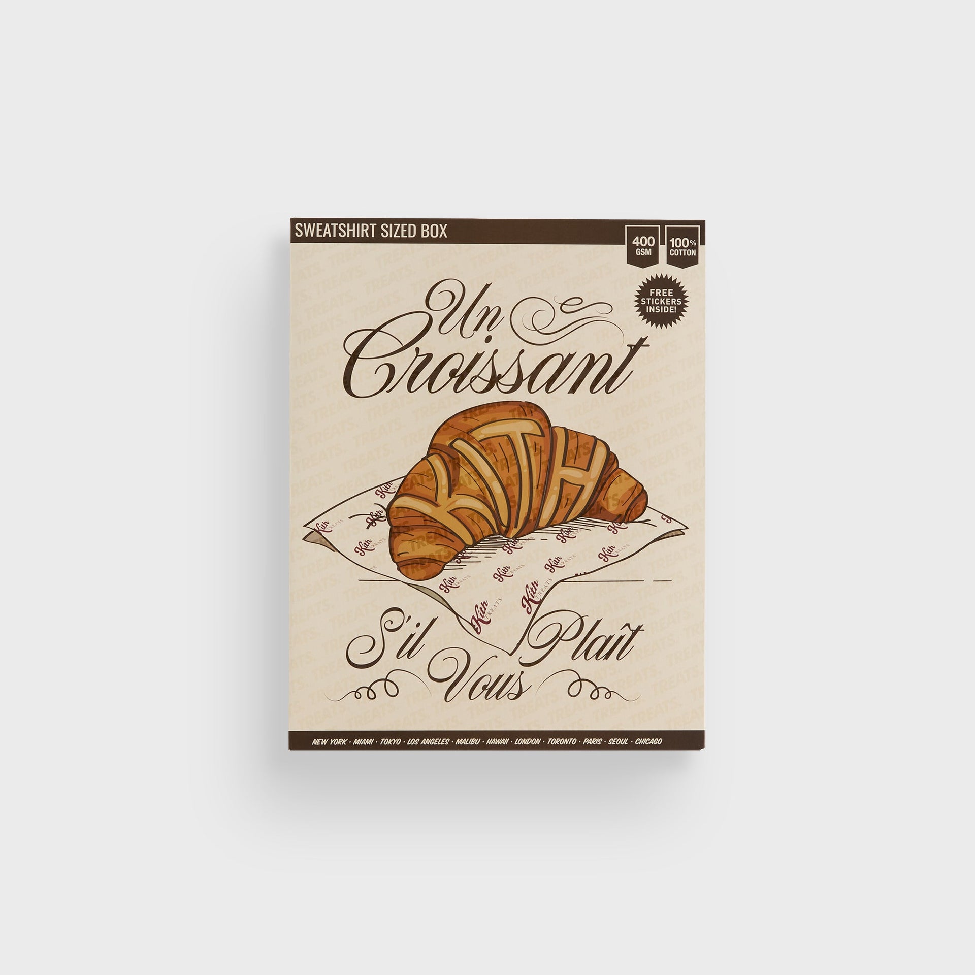 Kith Treats Croissant Long Sleeve Pocket Tee - Sandrift