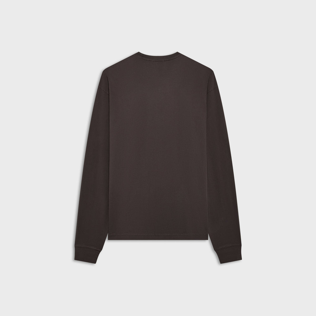 Kith Treats Pumpkin Harvest Long Sleeve Tee in Kindling dark brown, plain back view