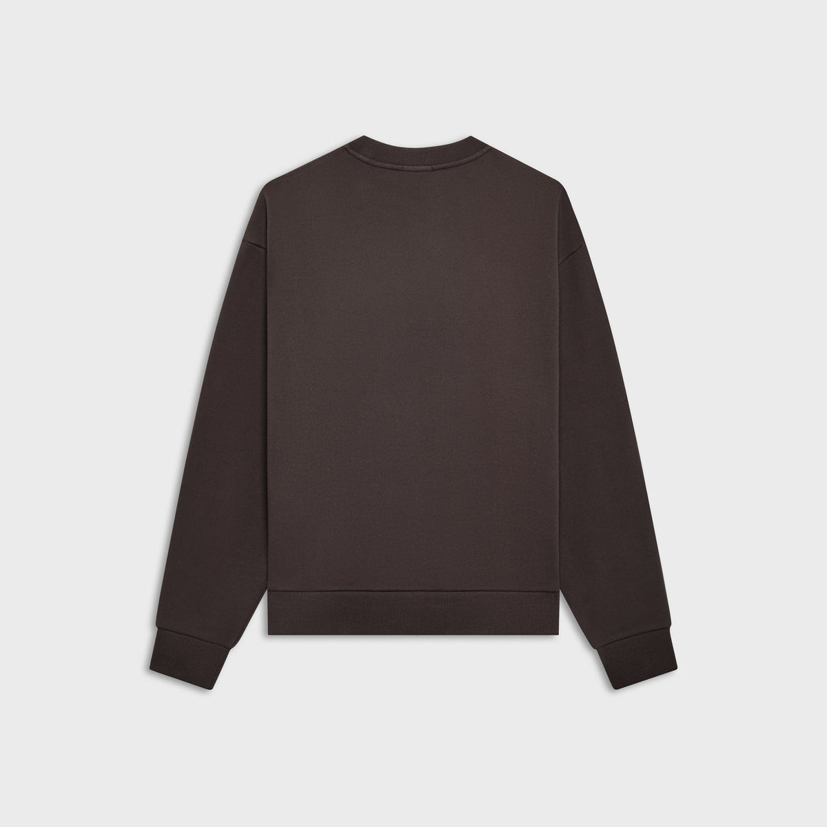 Kith Treats Pumpkin Harvest Nelson Crewneck in Kindling dark brown, plain back view