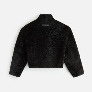 Women's Faux Fur Quarter Zip Sweatshirt - A New Day™ White S