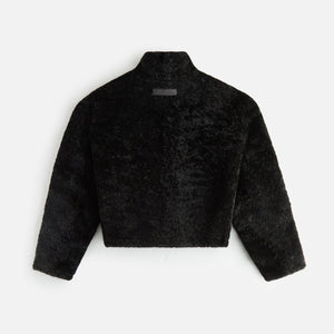 Kith Women Devyn Shearling Quarter Zip - Black