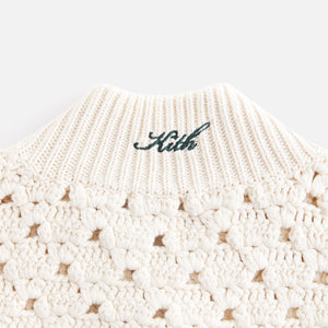 Kith Women Merritt Crochet Knit Bomber - Whisper