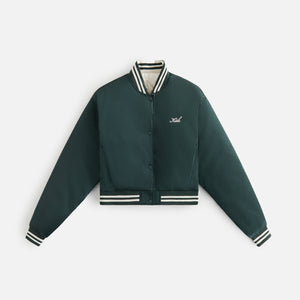 Kith Women Landry II Cropped Satin Bomber - Stadium