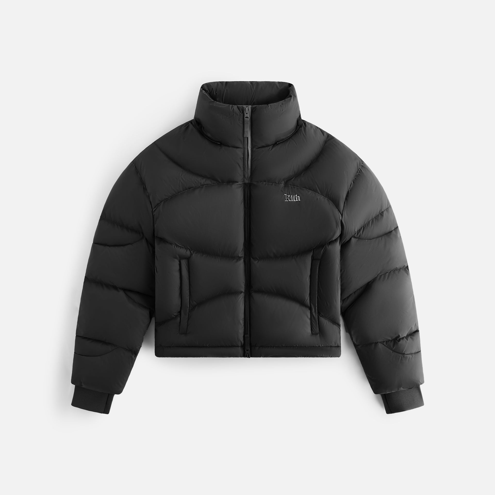 Kith Women Corey Hooded Nylon Puffer - Black