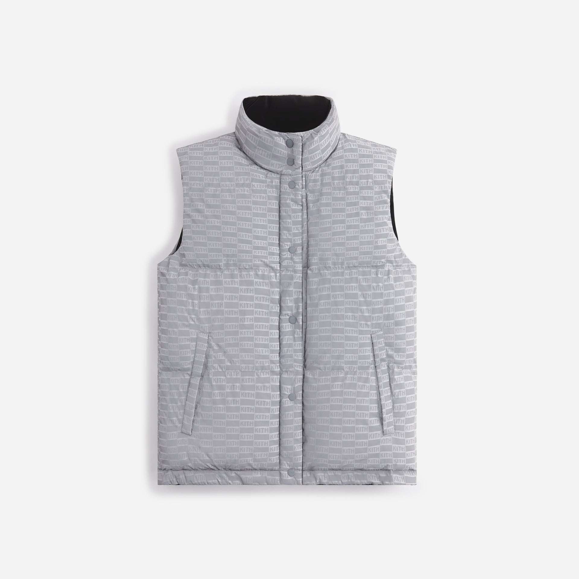 Kith Women Lewis Padded Reversible Reflective Vest - Black