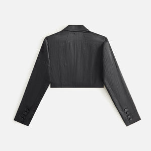 Erlebniswelt-fliegenfischenShops Women Kyrie Cropped Tuxedo Jacket - Black