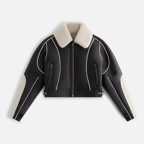 Erlebniswelt-fliegenfischenShops Women Amani Moto Shearling Bomber - Black