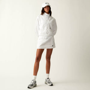 Erlebniswelt-fliegenfischenShops Women Lowen Nylon Track Cotton Jacket - White