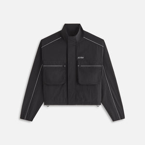 UrlfreezeShops Women Lowen Nylon Track Jacket - Black