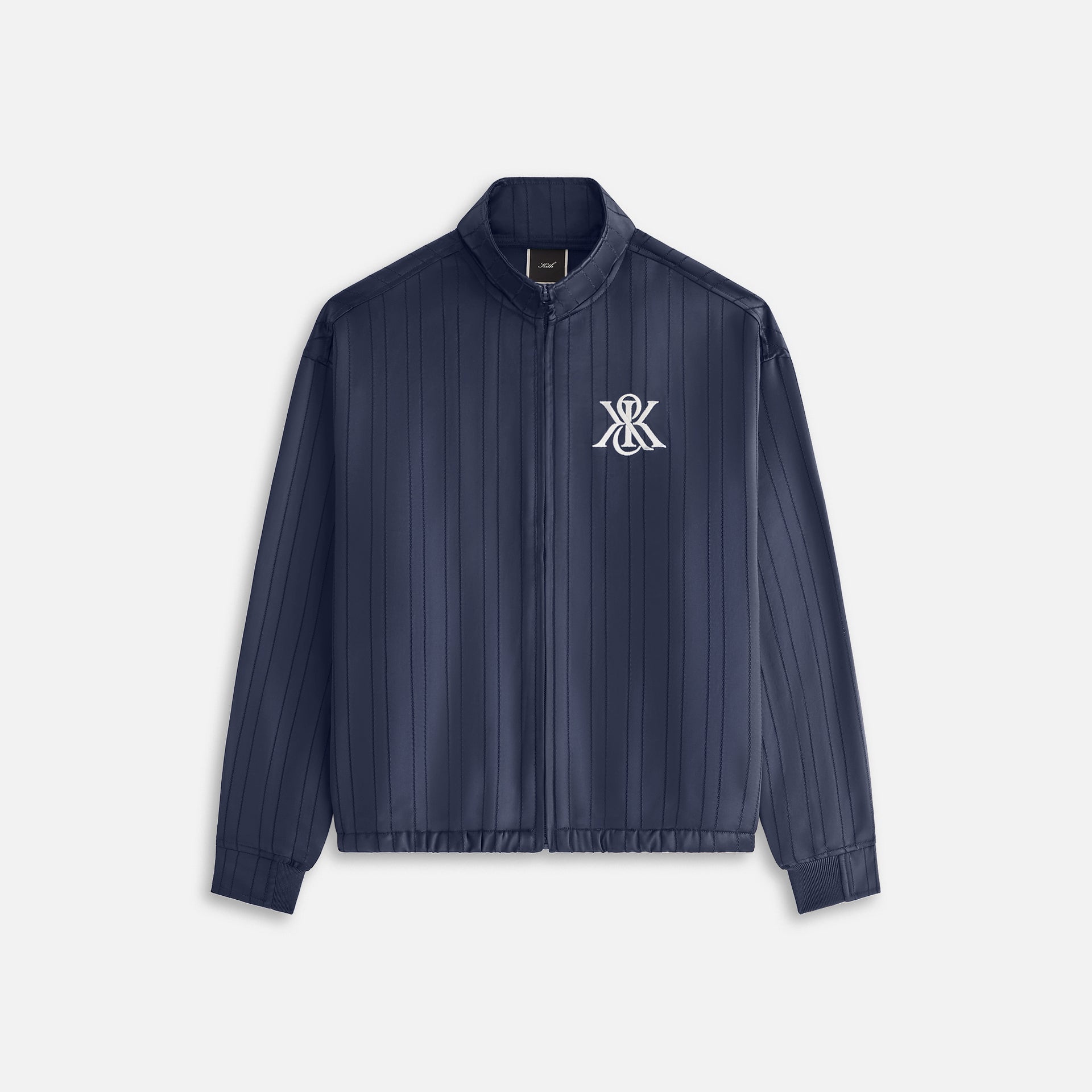 Kith Women Wrenley Satin Crest Track Jacket - Nocturnal