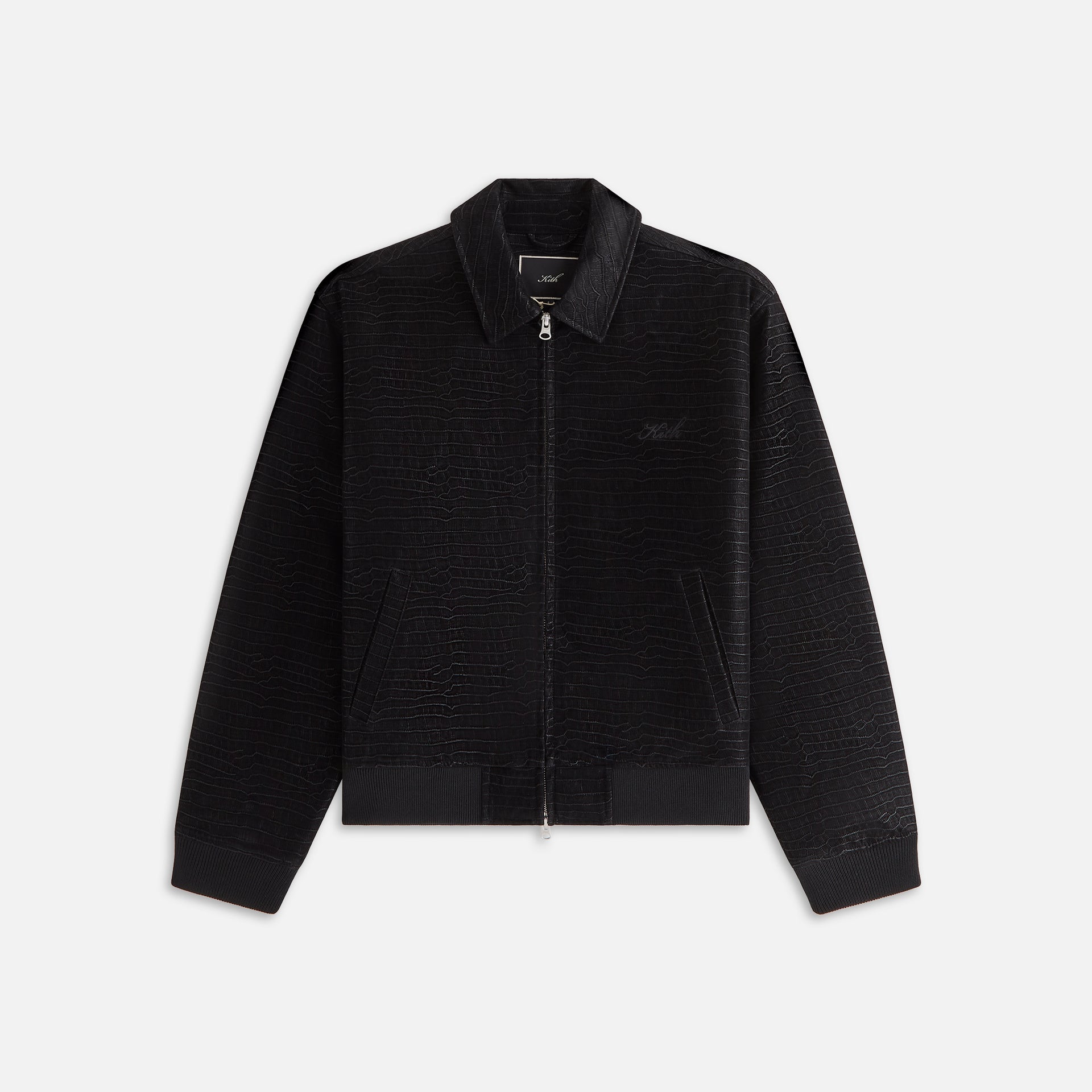 UrlfreezeShops Women Brisa Croc Bomber Jacket mcq - Black