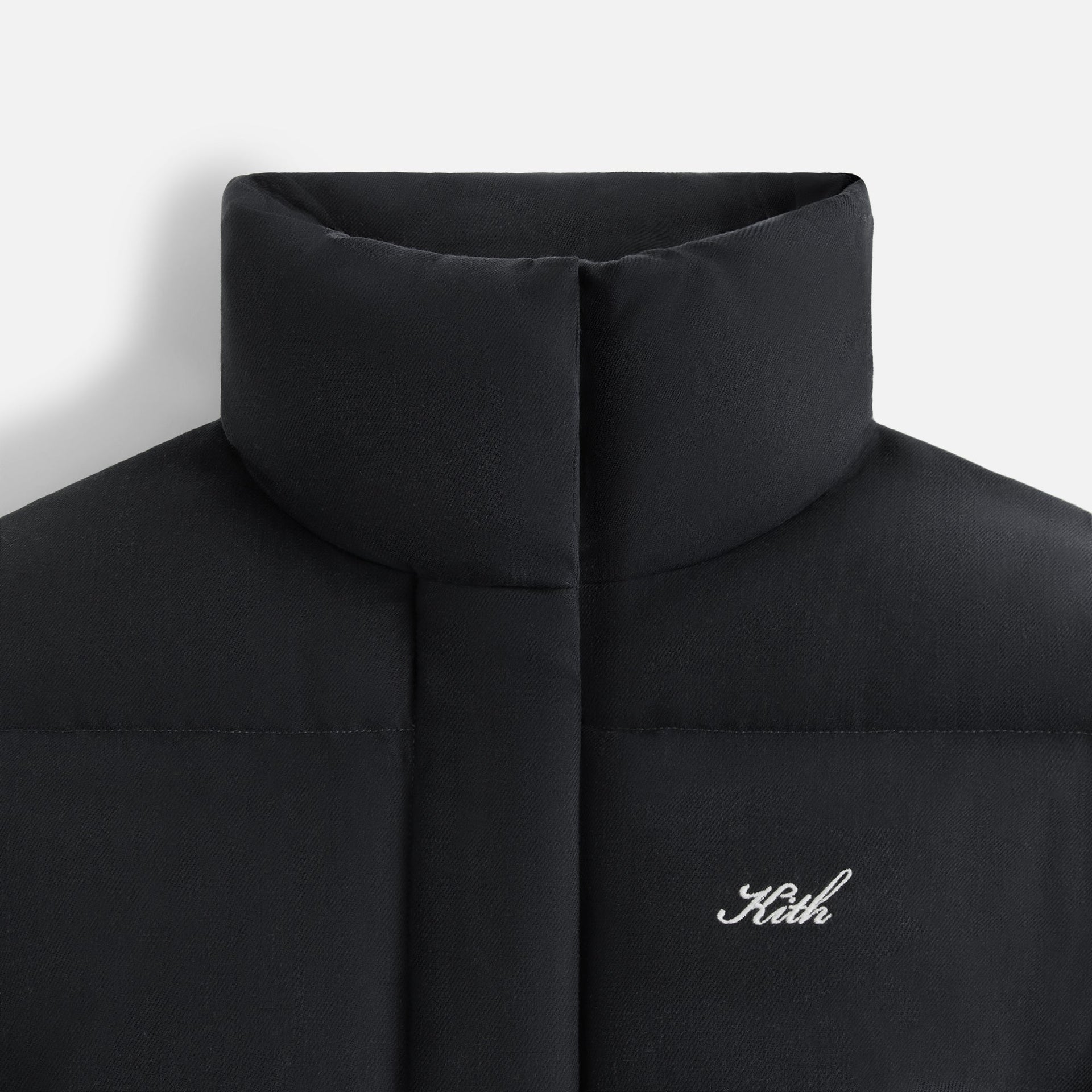 Kith Women Shae Cropped Denim Puffer - Washed Black PH