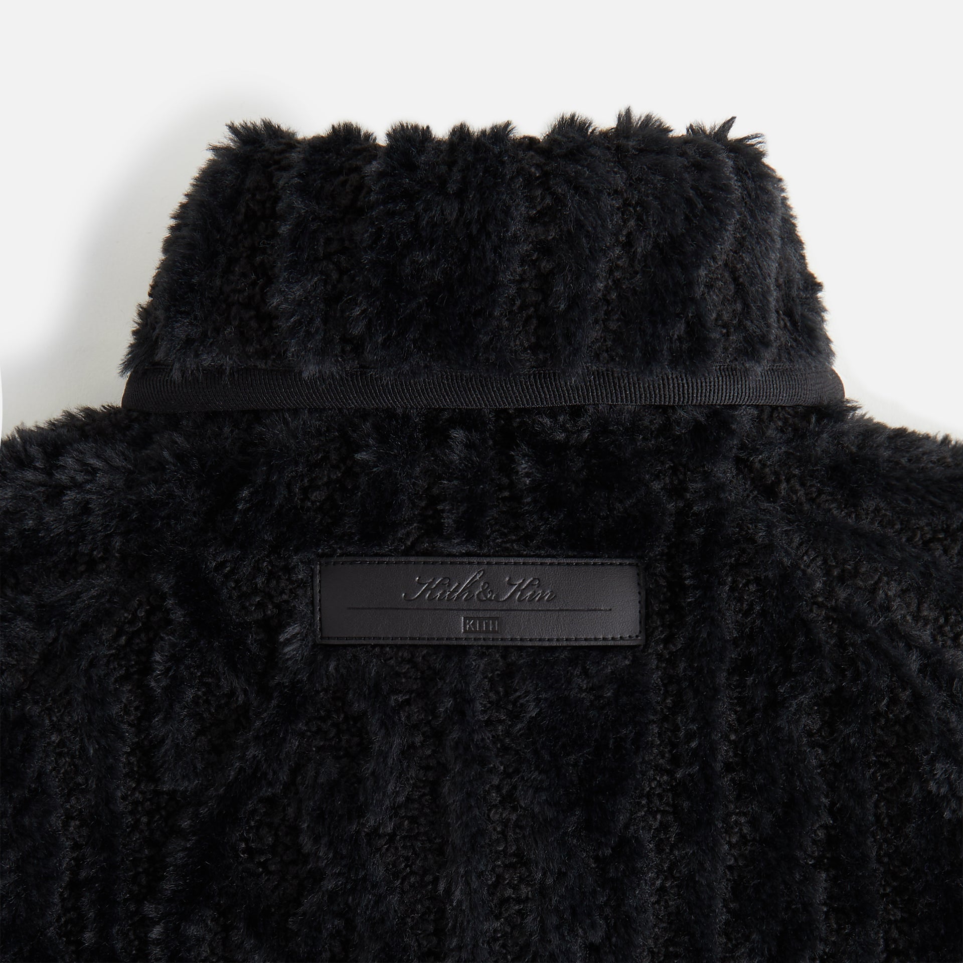 Kith Women Grayson Cable Sherpa Jacket - Black