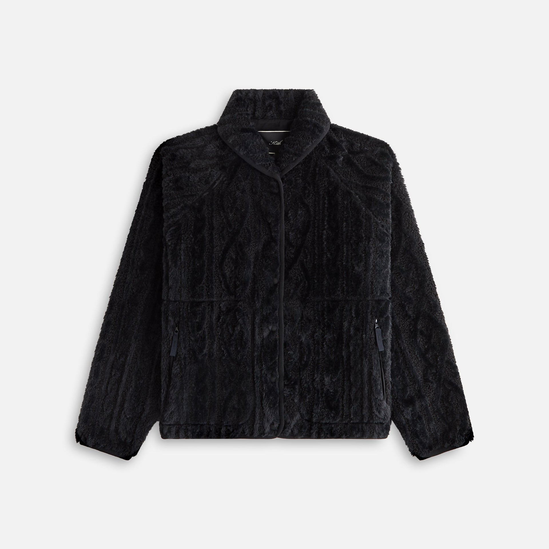 Kith Women Grayson Cable Sherpa Jacket - Black PH