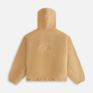 Kith Women Nylas Microsuede Zip Hooded Bomber - Birch