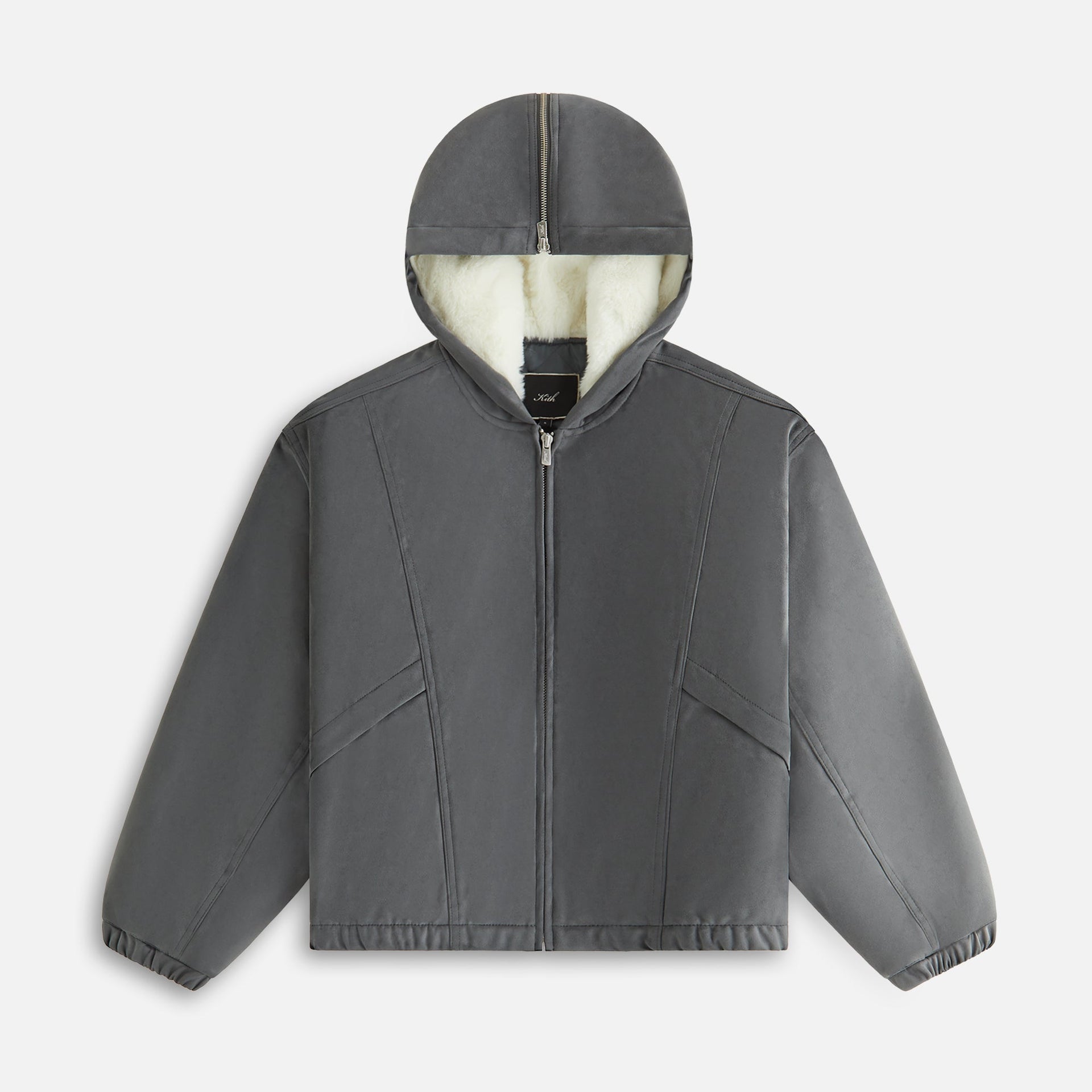 Kith Women Nylas Microsuede Zip Hooded Bomber - Asteroid PH