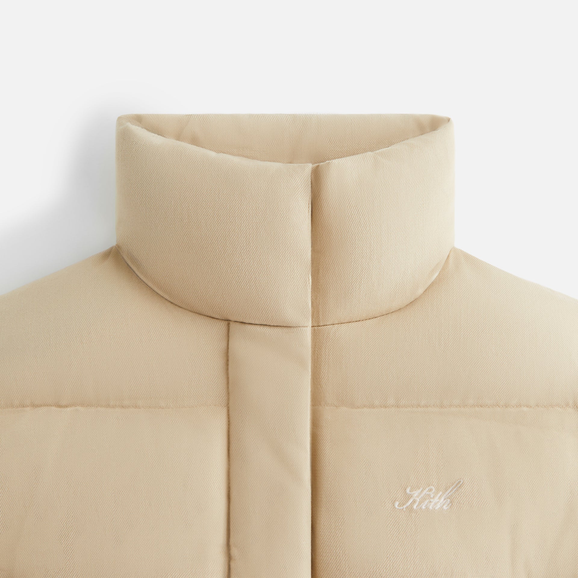 Kith Women Shae Cropped Denim Puffer - Birch