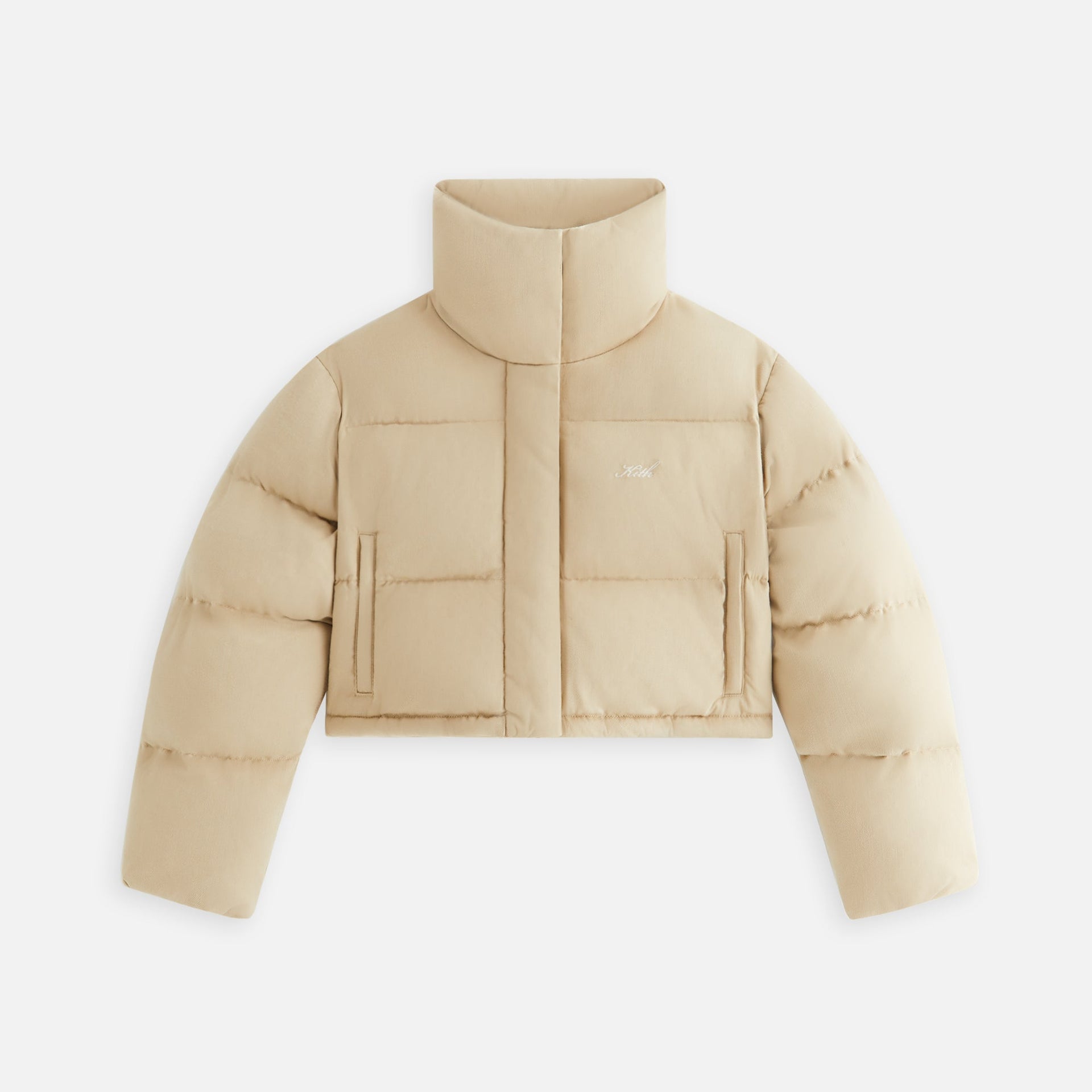 Kith Women Shae Cropped Denim Puffer - Birch PH