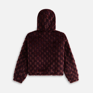 Kith Women Toshi Checked Teddy Bomber - Magma PH