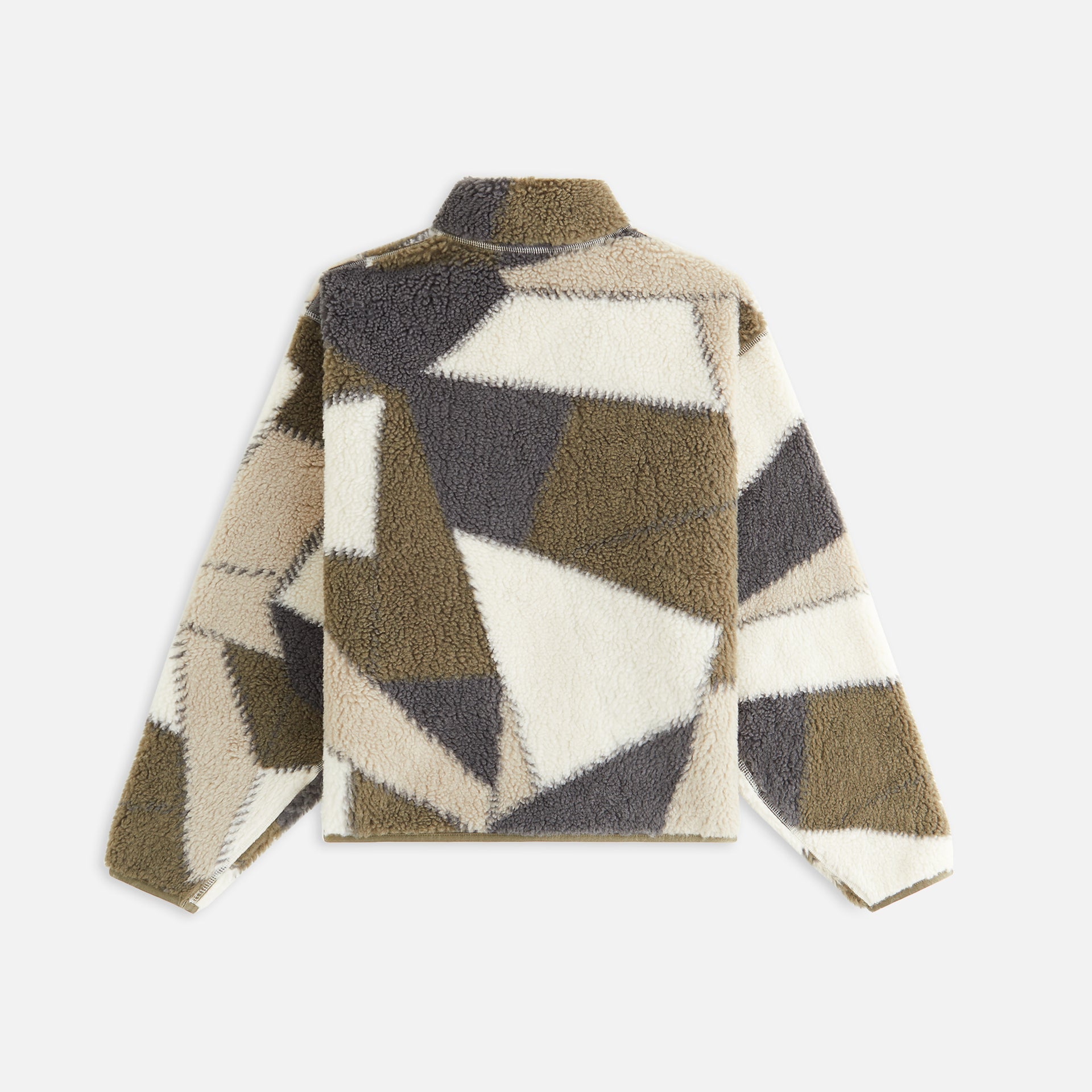 Kith Women Waverly II Patchwork Fleece Jacket - Plaster